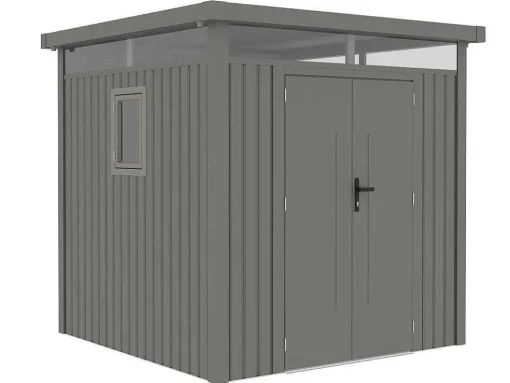Abrigo De Jardim Aco Galvanizado Cinzento 4,4 M - Rivola