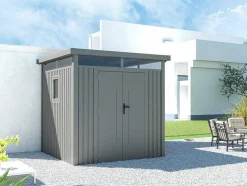 Abrigo De Jardim Aco Galvanizado Cinzento 4,4 M - Rivola