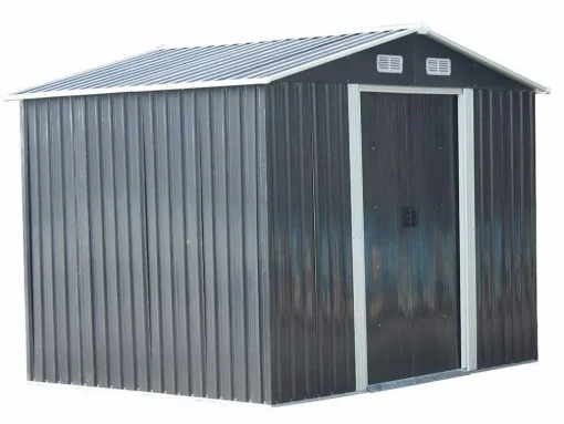 Abrigo De Jardim Em Aco Galvanizado Cinza 5,2 M - Manso