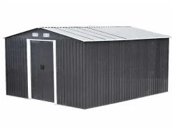 Abrigo De Jardim Em Aco Galvanizado Cinza 12,5 M - Manso