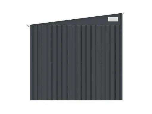 Abrigo De Jardim Metal De Encostar A Parede Em Aco Galvanizado Antracite 5,49 M - Daustin