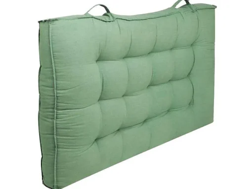 Almofada De Palete Em Algodao 80 X 120 X 12 Cm Cor Verde - Baila