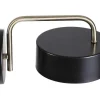 Aplique De Parede Estilo Vintage Em Metal C24 X A14,5 Cm Preto E Dourado - Otilie