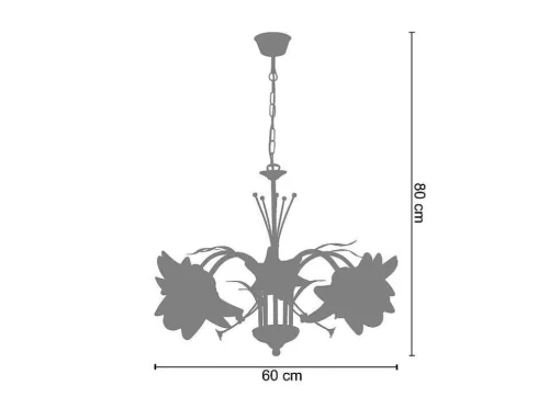 Aplique Tosel Provencale Lampada Decorativa Braco Marfim D31 X H29 Cm