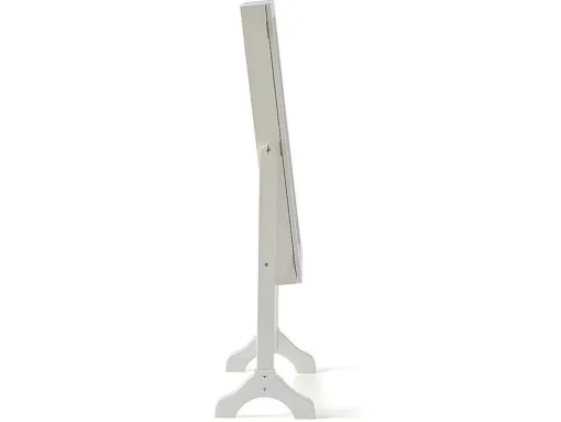 Armário De Joias Espelho Psiche Berenice - Mdf E Madeira De Pinho - 120X39X30 Cm - Branco