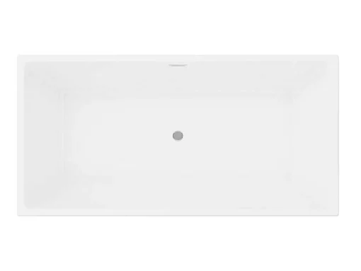 Baneira SemiClássica Retangular 248 L 170X80X58 Cm Branca Acrilica - Pikaia