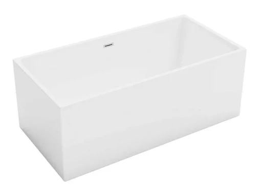 Baneira SemiClássica Retangular 248 L 170X80X58 Cm Branca Acrilica - Pikaia