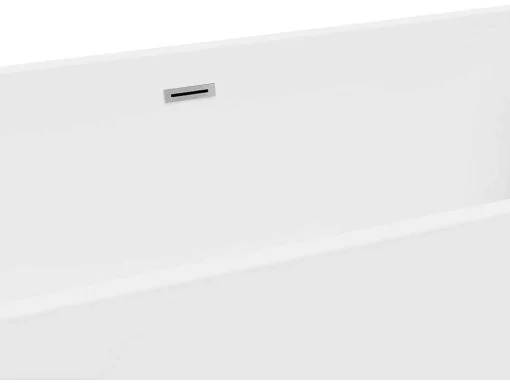 Baneira SemiClássica Retangular 248 L 170X80X58 Cm Branca Acrilica - Pikaia