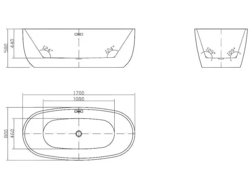 Banheira Autonoma Disponivel Em Branco - 238 L - 170*80*58 Cm - Nica