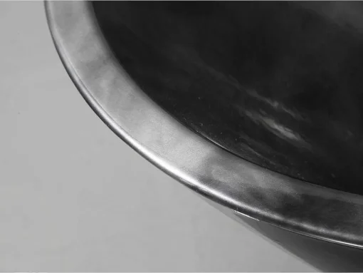 Banheira Autonoma Marbela - 190 L - 180*85*58Cm - Efeito Marmore - Preta