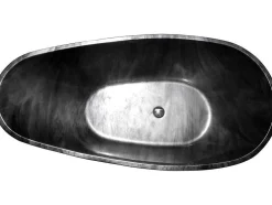Banheira Autonoma Marbela - 190 L - 180*85*58Cm - Efeito Marmore - Preta
