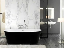 Banheira Clássica De 245 L Dimensoes 170X75X58 Cm Cor Preta - Divina