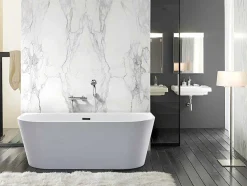 Banheira Clássica De 245 L Dimensoes 170X75X58 Cm Cor Branca - Divina
