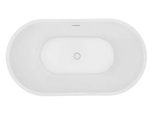 Banheira Clássica Oval De 180 L Dimensoes 130 X 71 X 58 Cm Cor Branco Em Acrilico - Apogon