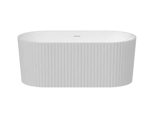 Banheira De Acrilico Estriada, Branco Brilhante, 220 L, 150 X 75 X 58 Cm - Aliena