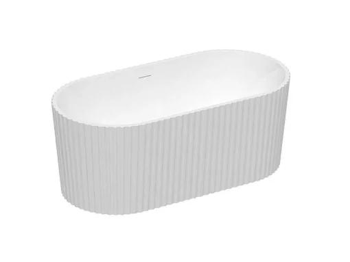 Banheira De Acrilico Estriada, Branco Brilhante, 220 L, 150 X 75 X 58 Cm - Aliena