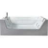 Banheira De Hidromassagem 170 X 120 Cm 8 Jatos Com Vidro Panorâmico - Gemma