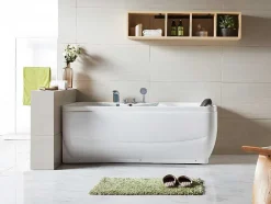 Banheira De Hidromassagem Gavino - 1 Lugar - C140 - 75*150*A59 Cm - Canto Esquerdo