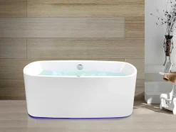Banheira De Hidromassagem Com Leds Sirgao - 1 Péssoa - 155L - 75X150 Cm - Branca