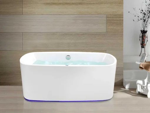 Banheira De Hidromassagem Com Leds Sirgao - 1 Péssoa - 155L - 75X150 Cm - Branca