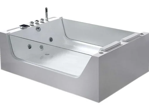 Banheira De Hidromassagem 170 X 120 Cm 8 Jatos Com Vidro Panorâmico - Gemma