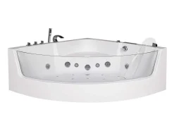 Banheira De Hidromassagem De Canto Vidrada Ethra - Para 1 Péssoa - 150 X 150 X A57 Cm - Branca