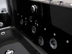 Banheira De Hidromassagem De Vidro Com Leds Dyona - 1 Péssoa - 260L - 170X85X58 Cm - Preto