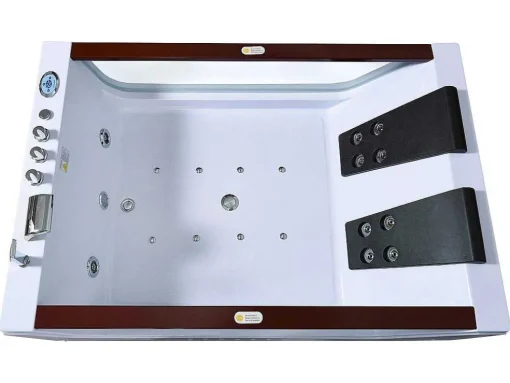Banheira Hidromassagem Branca 180 X 120 Cm 18 Jatos - Pearl