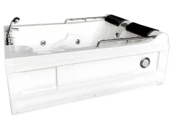 Banheira Hidromassagem Branca 175 X 132 Cm Cromoterapia 14 Jatos - Calla