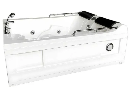 Banheira Hidromassagem Branca 175 X 132 Cm Cromoterapia 14 Jatos - Calla