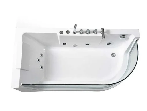 Banheira Hidromassagem Com Vidro Panorâmico 170 X 80 Cm 6 Jatos - Lotus