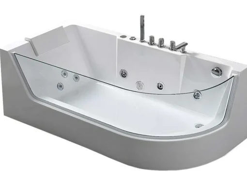 Banheira Hidromassagem Com Vidro Panorâmico 170 X 80 Cm 6 Jatos - Lotus