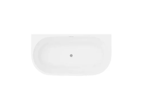 Banheira Semi-Clássica 175 L, 130 X 71,5 X 58 Cm Branca Acrilico - Divina