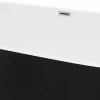 Banheira Semi-Clássica 200 L, 149,5 X 75 X 58 Cm Preta Acrilico - Divina