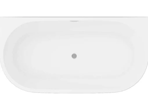 Banheira Semi-Clássica 200 L, 149,5 X 75 X 58 Cm Preta Acrilico - Divina