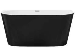 Banheira Semi-Clássica 200 L, 149,5 X 75 X 58 Cm Preta Acrilico - Divina