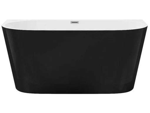 Banheira Semi-Clássica 200 L, 149,5 X 75 X 58 Cm Preta Acrilico - Divina
