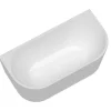 Banheira SemiClássica Estriada Em Acrilico Branco Brilhante 149 X 75 X 58 Cm - Zelina