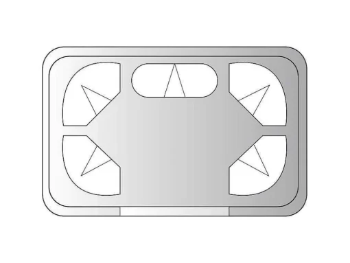 Banho Turco Venus 6 Lugares Com Assentos Ergonomicos, Painel De Controlo Exterior E Sonda De Temperatura -C212Xl134Xa210 Cm