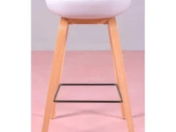 Banqueta Nordica Com Pernas Em Faia (63Cm) - Daxer - Cinza Claro
