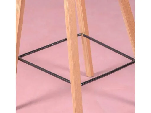 Banqueta Nordica Com Pernas Em Faia (63Cm) - Daxer - Cinza Claro