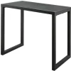 Bar De Jardim E 4 Bancos Altos Em Aluminio - Cinza Escuro - Walpole De Mylia