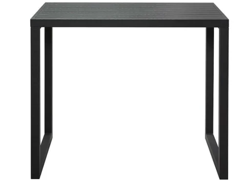 Bar De Jardim E 4 Bancos Altos Em Aluminio - Cinza Escuro - Walpole De Mylia