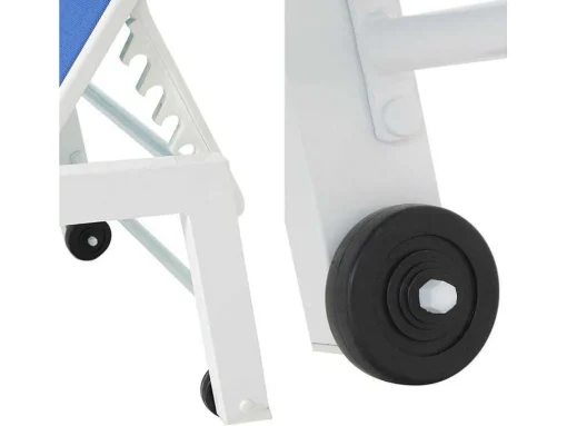 Barbados Espreguiçadeira Em Têxtilene Azul - Aluminio Branco