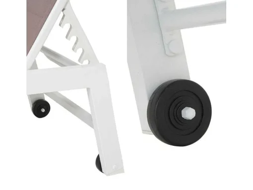 Barbados Espreguiçadeira Em Taupe Têxtilene - Aluminio Branco