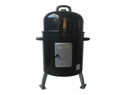 Barbecue 3-En-1 Avec Fumoir, Rotissoire Et Grill Noir