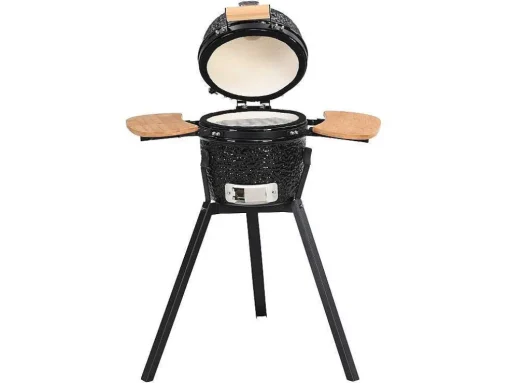 Barbecue Kamado A Carvao Em Ceramica E Bambu 32 X 52 X 94 Cm - Eriko
