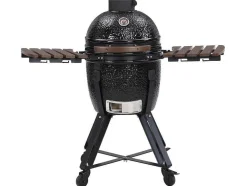 Barbecue Kamado A Carvao Em Ceramica E Bambu 45 X 63 X 105 Cm - Izaki