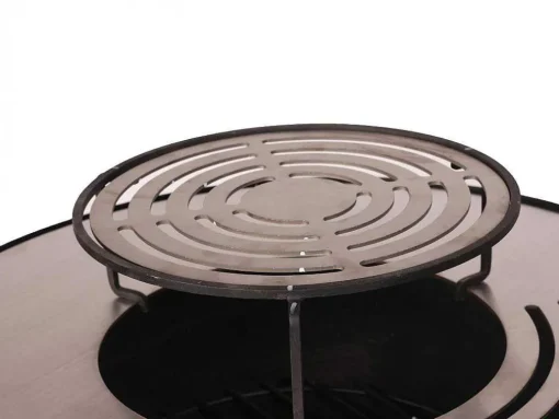 Barbecue Rond Avec Plaque D'Acier Ronde Et Grille