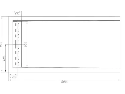 Base De Chuveiro Com Sifao Incluido De 160X80X4 Cm Em Resina Cor Branco - Lyros